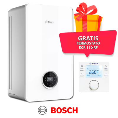 Caldera de condensación Bosch + instalación básisca en Madrid con termostato de regalo